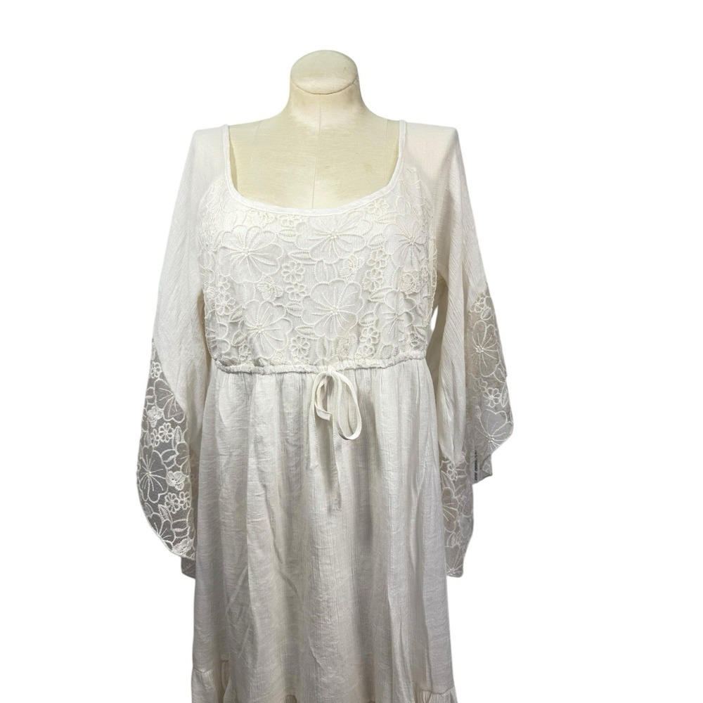 Women's Plus Size 2x Kings Road Ivory Dress Boho Fairy Festival View 2